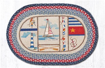 Nautical Breeze Oval Braided Rug 20"x30"