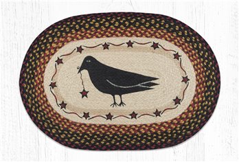 Crow & Star Oval Braided Rug 20"x30"