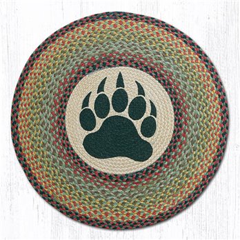 Bear Paw Round Braided Rug 27"x27"