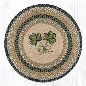 Shamrock Round Braided Rug 27"x27"