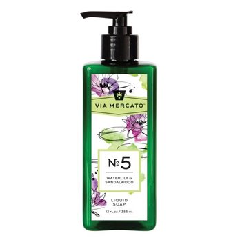 Via Mercato No. 5 Waterlily & Sandalwood Liquid Soap