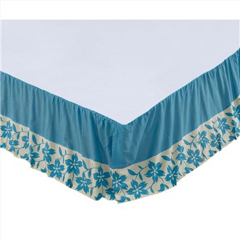 Briar Azure King Bed Skirt 78x80x16