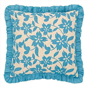 Briar Azure Quilted Euro Sham 26x26