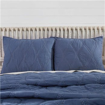 Harbour Navy Standard Sham 21x27