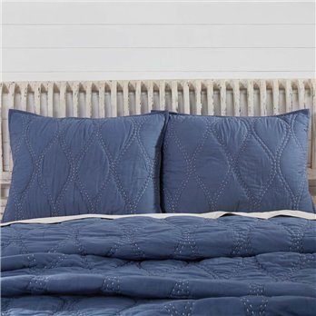 Harbour Navy Standard Sham 21x27