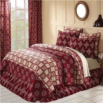 Paloma Crimson Queen Quilt 90Wx90L