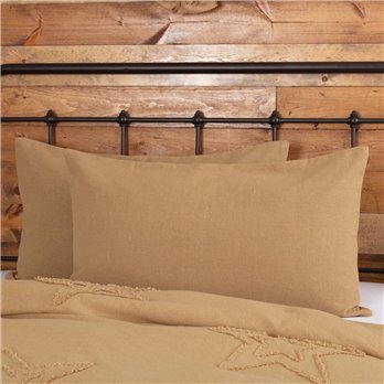 Burlap Natural King Sham 21x37