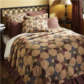 Tea Star Queen Quilt 94Wx94L