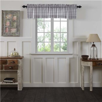 Annie Buffalo Grey Check Valance 16x60