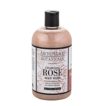 Archipelago Charcoal Rose Body Wash 17oz.