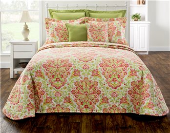 Provence Poppy Queen Bedspread