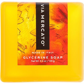 Via Mercato Bella Loquat, Peach, and Mandarin Glycerin Soap 100 g