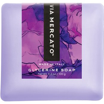 Via Mercato Bella Black Currant and Orange Blossoms Glycerine Soap - 100 g