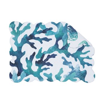 Aqua Reef Rectangular Quilted Placemat