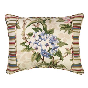 Hillhouse Breakfast Pillow - with stripe border