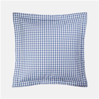 Hillhouse Woven Blue Check European Sham