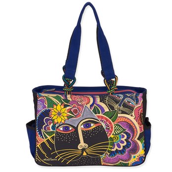 Laurel Burch Carlotta's Cats Medium Tote