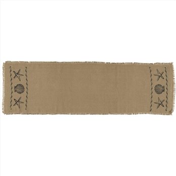 Sandy Tan Burlap Runner 13x48