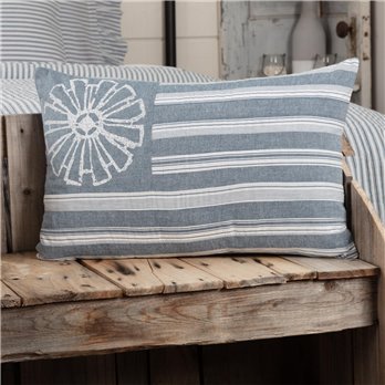 Sawyer Mill Blue Flag Pillow 14x22