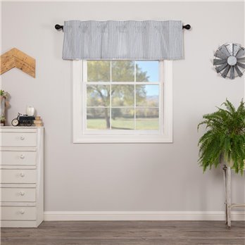 Sawyer Mill Blue Ticking Stripe Valance 16x60