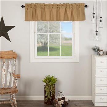 Simple Life Flax Khaki Valance 16x72