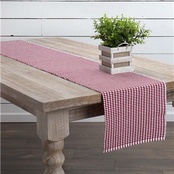 Tara Red Ribbed Runner 13x90