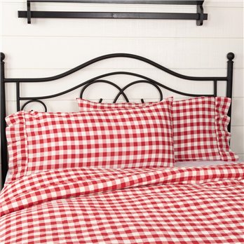 Annie Buffalo Red Check King Pillow Case Set of 2 21x36+4