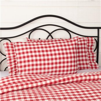 Annie Buffalo Red Check Standard Pillow Case Set of 2 21x30+4