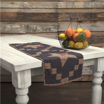Arlington Runner Quilted Patchwork Star 13x36