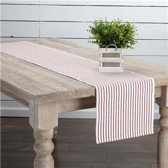 Audrey Red Ribbed Runner 13x72