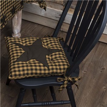 Black Star Chair Pad