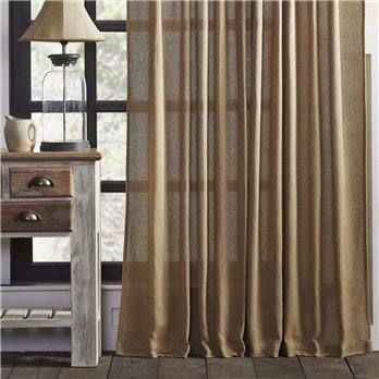 Burlap Natural Panel Set of 2 84x40