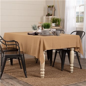 Burlap Natural Table Cloth 60x80