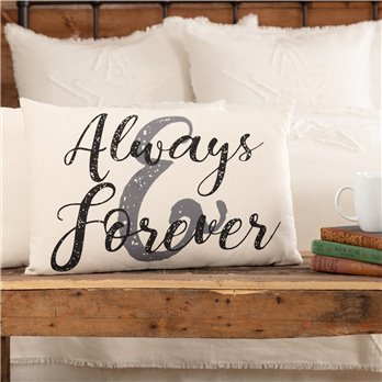 Casement Natural Always and Forever Pillow 14x22