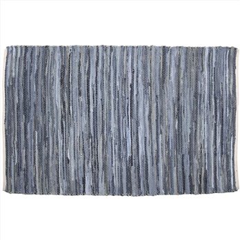 Denim &amp; Hemp Chindi/Rag Rug Rect 48x72