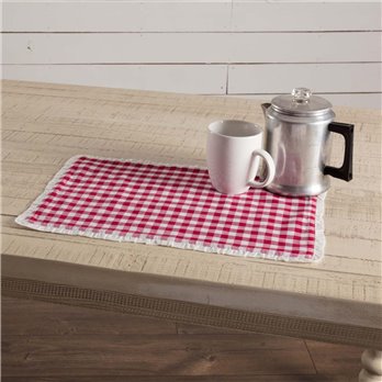 Emmie Red Placemat Set of 6 12x18