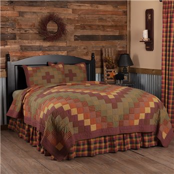 Heritage Farms Twin Quilt Set; 1-Quilt 68Wx86L w/1 Sham 21x27