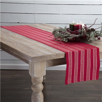 Holly Red Ribbed Runner 13x72
