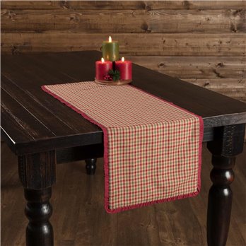 Jonathan Plaid Ruffled Runner 13x36