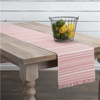 Madeline Red Ribbed Runner 13x90