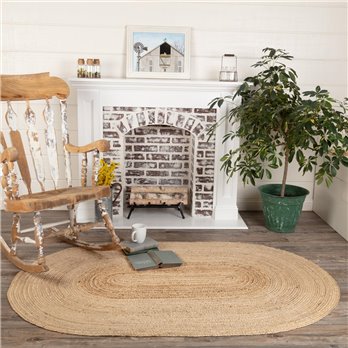 Natural Jute Rug Oval 48x72