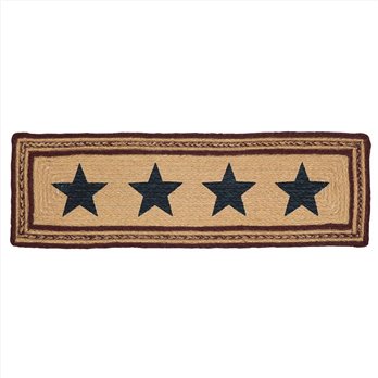 Potomac Jute Stair Tread Stencil Stars Rect Latex 8.5x27