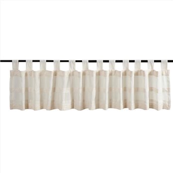 Quinn Creme Tab Top Valance 16x90