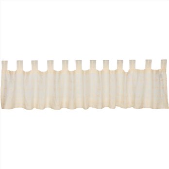 Willow Creme Tab Top Valance 16x90