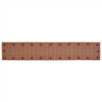 Burgundy Star Runner Woven 13x72