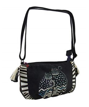 Laurel Burch Polka Dot Gatos Crossbody Bag