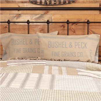 Grace Feed Sack Standard Pillow Case Set of 2 21x30