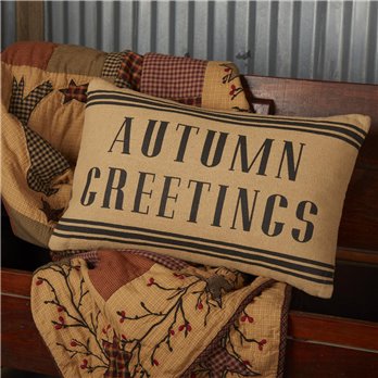 Heritage Farms Autumn Greetings Pillow 14x22