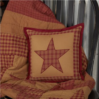 Ninepatch Star Quilted Pillow 12x12