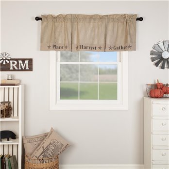 Sawyer Mill Charcoal Gather Valance 20x60